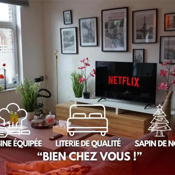 Résidence du moulin 2E Grand Appartement 6 Personnes，位于Péruwelz的酒店