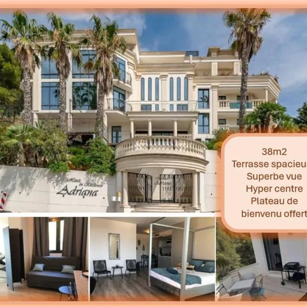 grand studio terrasse de standing, pleine vue village et proche mer，位于卡里勒鲁埃的酒店