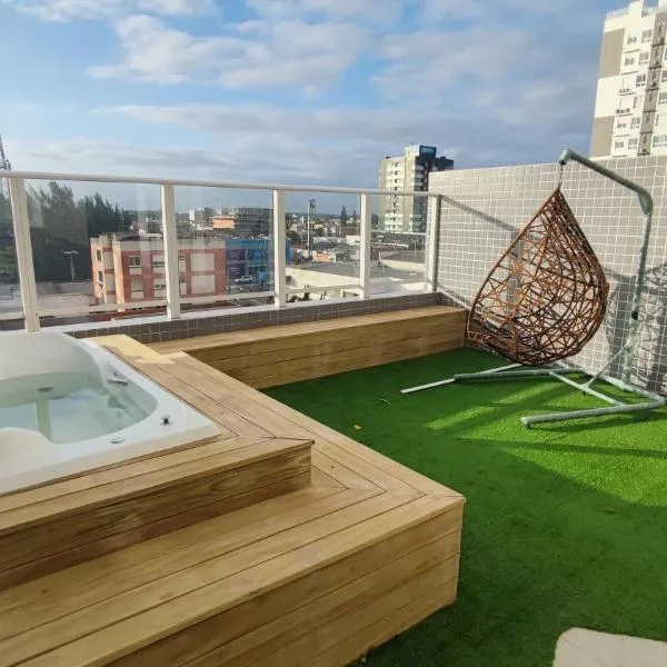 Apartamento Sofisticado Ed Del Paine terraço com hidro，位于卡庞达卡诺阿的酒店