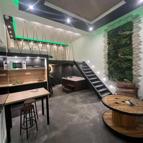 Lh loft and spa escapade à 2 avec jacuzzi privé，位于勒阿弗尔的酒店