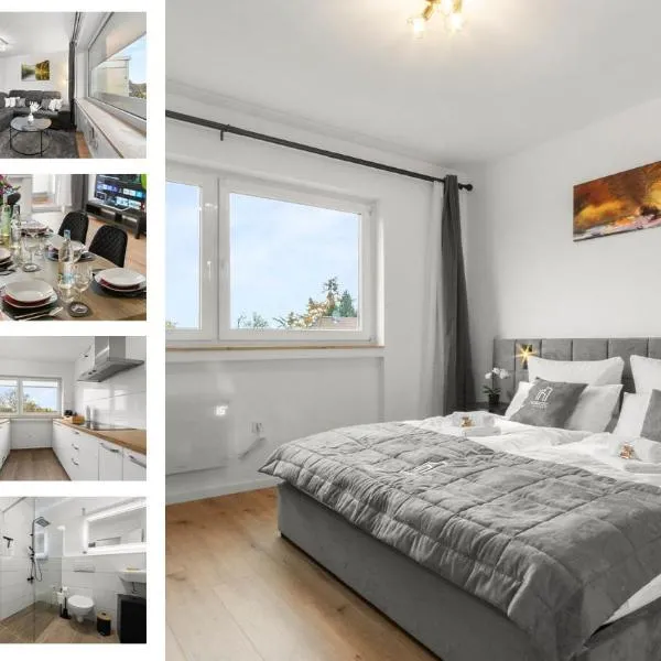 VlNFUL2 Premium-Apartment mit Balkon und Parkplatz，位于鲁尔河畔米尔海姆的酒店
