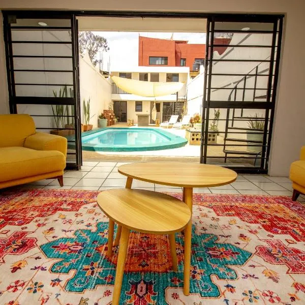 Villa Azul Pool House - Centro Oaxaca，位于瓦哈卡市的酒店