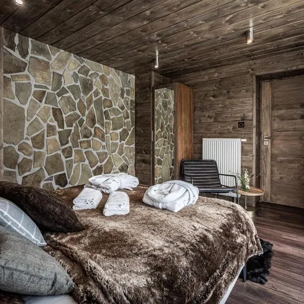 Szczyrk Mountain Resort Luxury Chalet - sauna & balia free z widokiem na góry - nocleg w górach，位于什切尔克的酒店