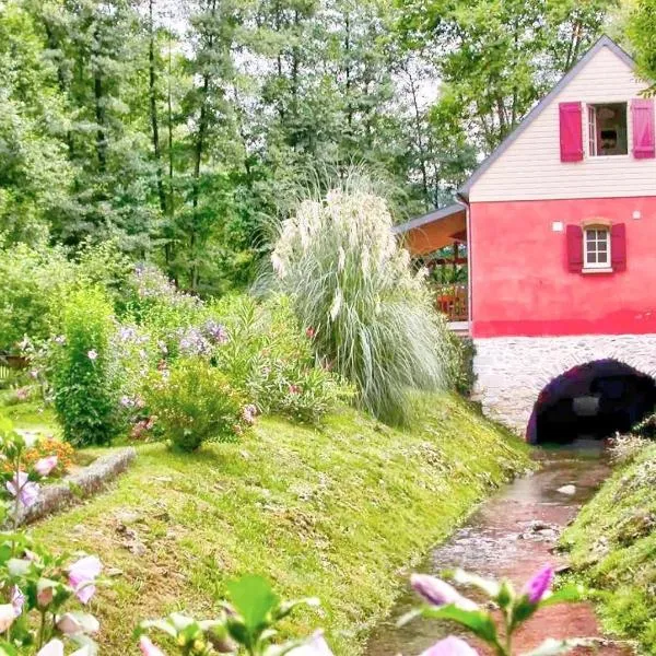 Moulin Vrindavan, Havre de paix en pleine nature à Eysus，位于Eysus的酒店