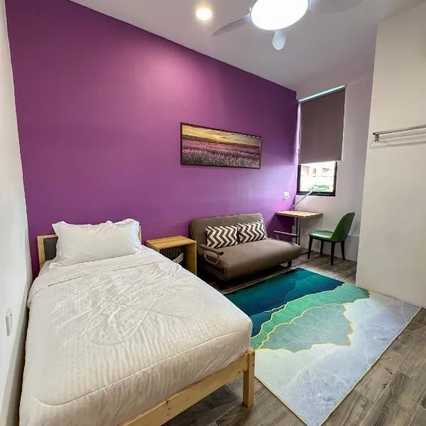 Lavender Theme Walk Up Apartment Matang，位于古晋的酒店