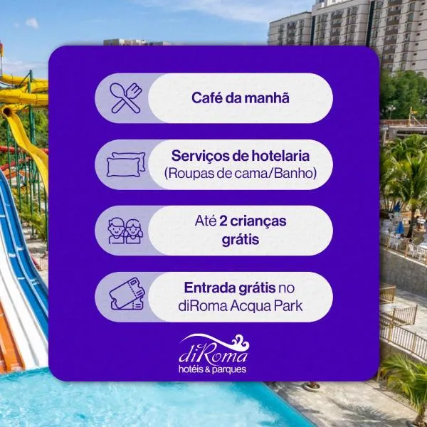 diRoma Império direto com o Grupo diRoma com acesso ao Acqua Park e Café da manhã，位于卡达斯诺瓦斯的酒店