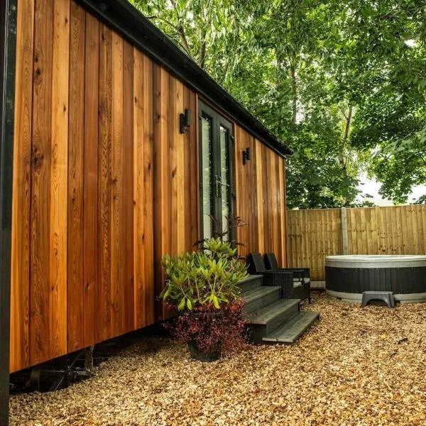 Newydd Lodge with private hot tub，位于兰戈伦的酒店