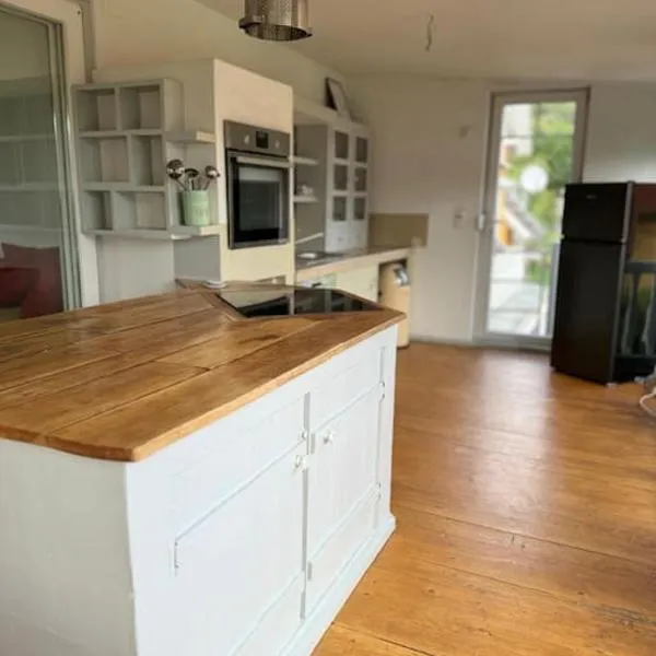 100 m2, 3 Zimmer, Parkplätze, Balkon, Europapark，位于Hohberg的酒店