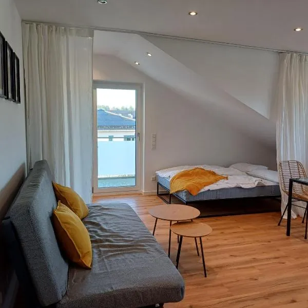 Studio - modern, ruhig, naturnah & top angebunden，位于Kaufering的酒店