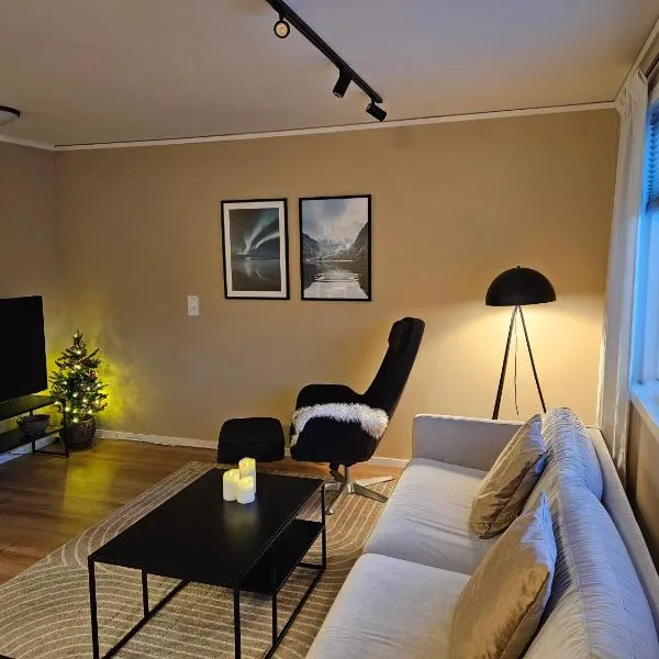 1 bedroom apt with parking，位于Kvaløya的酒店