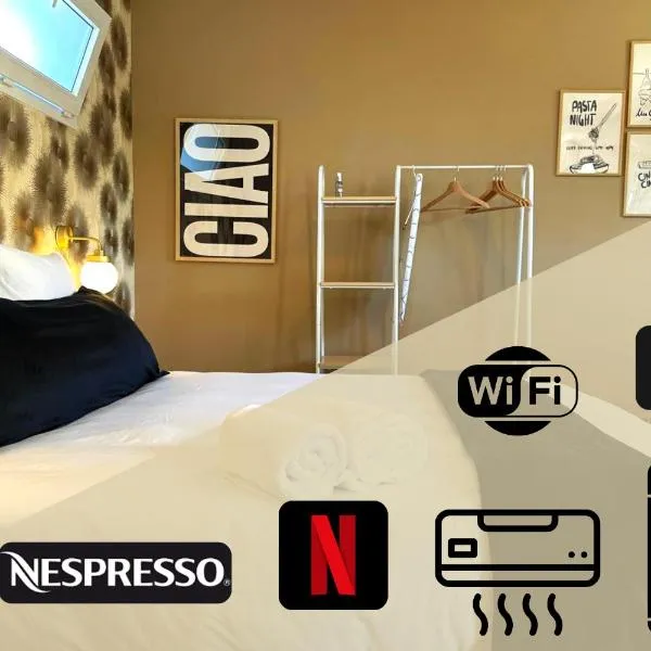 Studio Alba - Confort moderne - Terrasse - Parking gratuit - Non fumeur，位于福梅尔的酒店