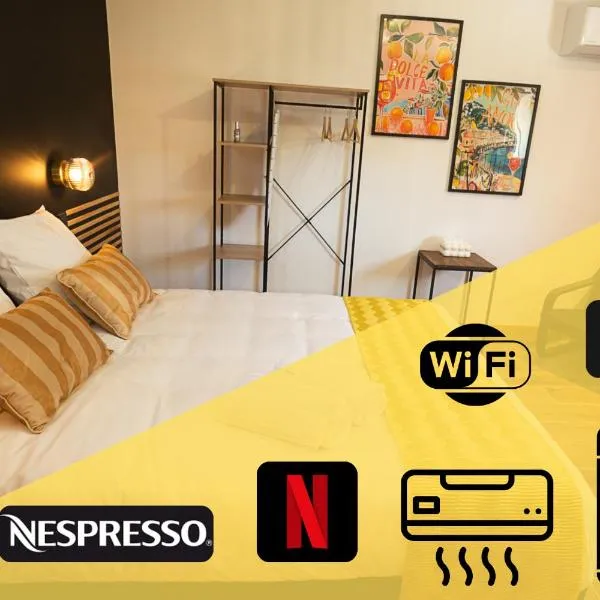 Studio Preto - Confort moderne - Terrasse - Parking gratuit - Non fumeur，位于福梅尔的酒店