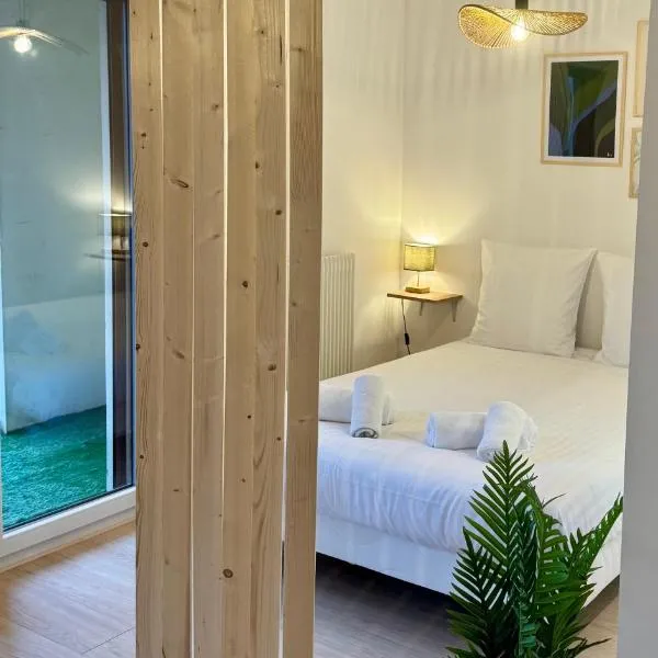 Chaleureux studio entre lac et montagnes，位于Neuvecelle的酒店
