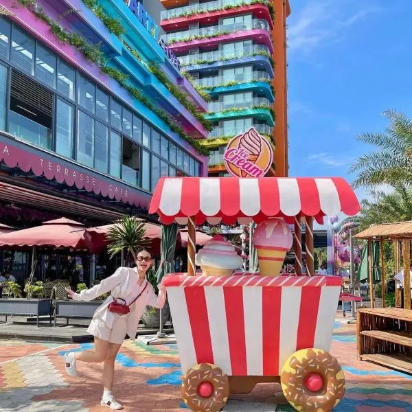 Flamingo Hải Tiến 5 sao -view biển，位于清化的酒店