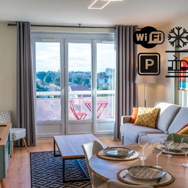 T2 de standing climatisé avec parking privé, Tram T2 T5, Hôpitaux est，位于布隆的酒店