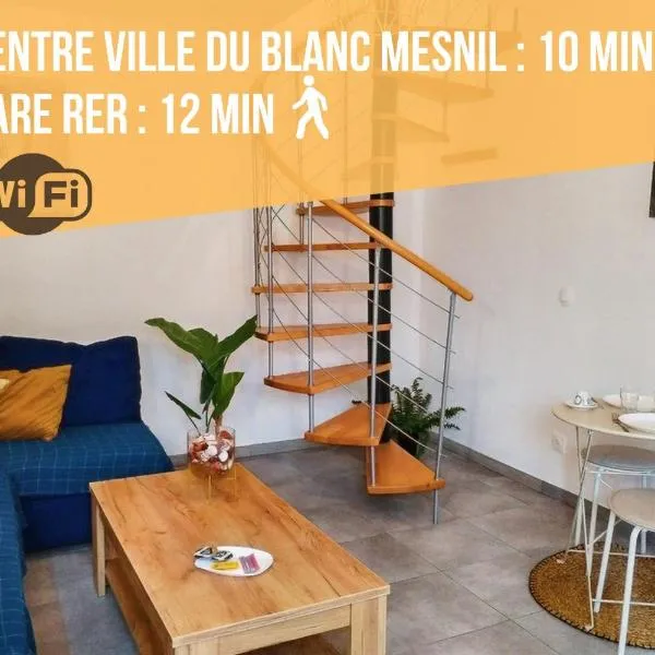 Sibiti, charmant 2 pièces à 20 minutes de Paris，位于勒布朗-梅尼尔的酒店
