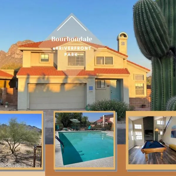 Private Home - Billiards, Mountain Views, Private Desert Access, HOA Pool & Spa, BBQ, at Lambert Park - Bourbondale，位于土桑的酒店