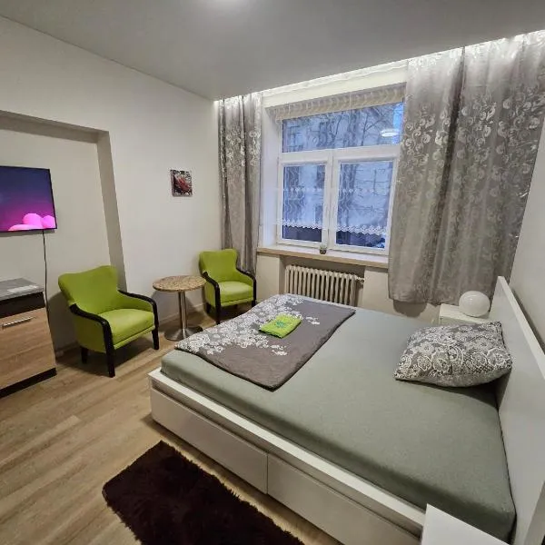 Kauno apartamentai king size bed，位于考纳斯的酒店