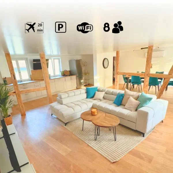 Grand appartement chaleureux，位于Steinbrunn-le-Bas的酒店