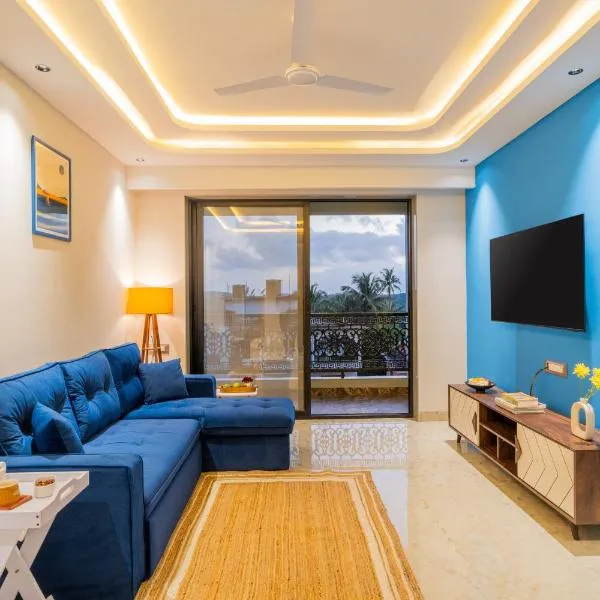 ELIVAAS Kamerios Maris 1BHK Apartment with Jacuzzi，位于Goa的酒店