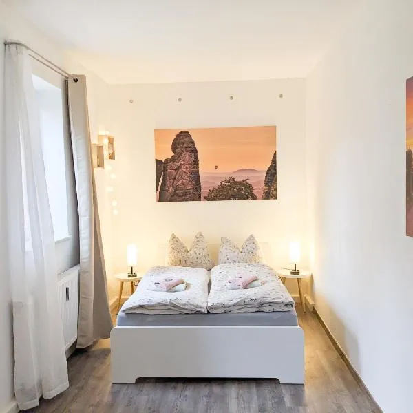 W6 - Gemütliche Wohnung in Lichtenhain，位于塞布尼茨的酒店