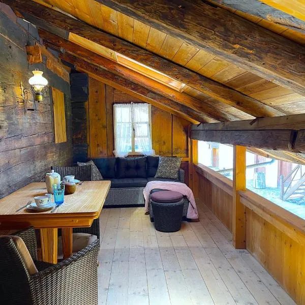 SwissHut Stunning Views Alps Lake - Apart. Erli Up，位于Därligen的酒店