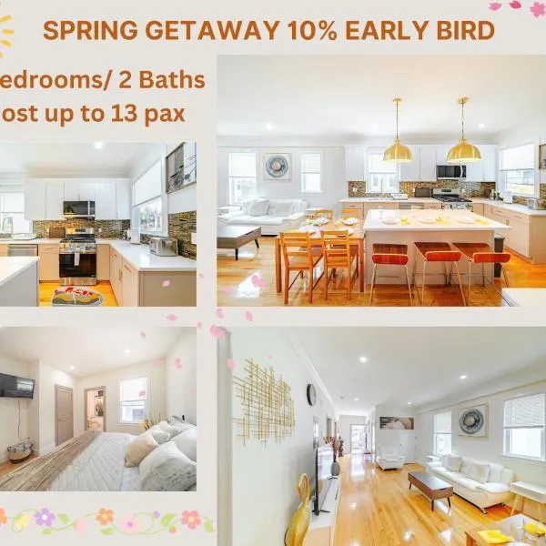 82 - SPRING GETAWAY EARLY BIRD 10 PERCENT! Newly renovated, luxury apartment in Boston，位于昆西的酒店