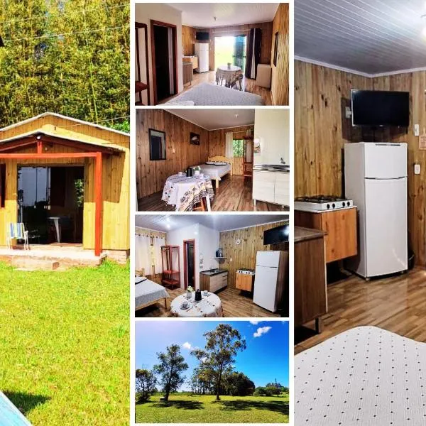Cabana Cristal ll Campestre Em Sítio ll Wi-Fi ll Forno Microondas ll Quiosque Churrasqueira ll 6km da Estrada do Mar ll 12km do Morro da Borrusia e das Praias Tramandai，位于奥索里乌的酒店