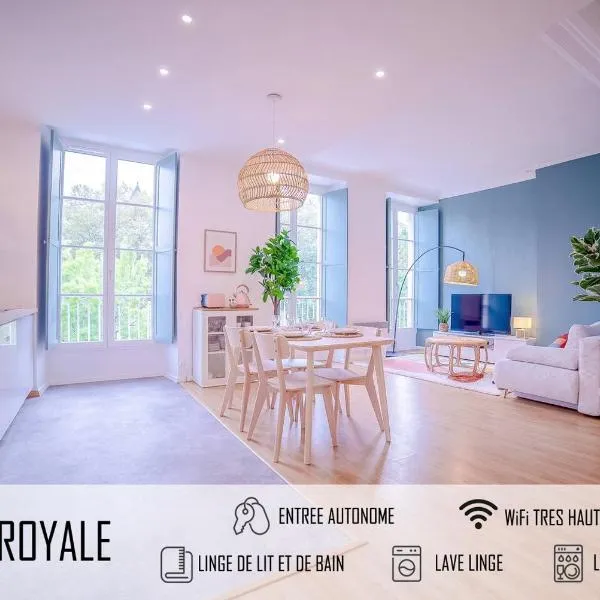 La Vue Royale - Face au château - WiFi - 4 personnes，位于Pau的酒店