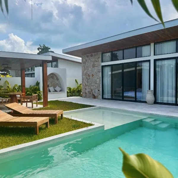 Golden Palm Pool Villa near Fishermans Village，位于波普托的酒店