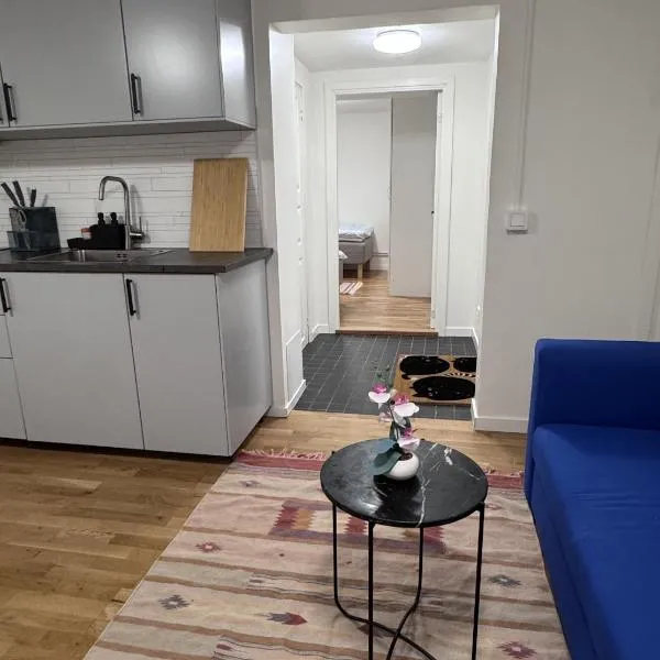 Entire Apartment 50 sqm Modern & Free Parking，位于于默奥的酒店
