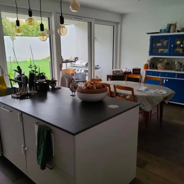 Chez Elsa et Agou - chambre avec bureau chez l'habitant，位于Courtepin的酒店