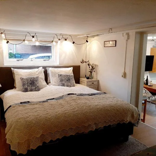 Gezellig souterrain in bollestreek met prive ingang，位于希勒霍姆的酒店