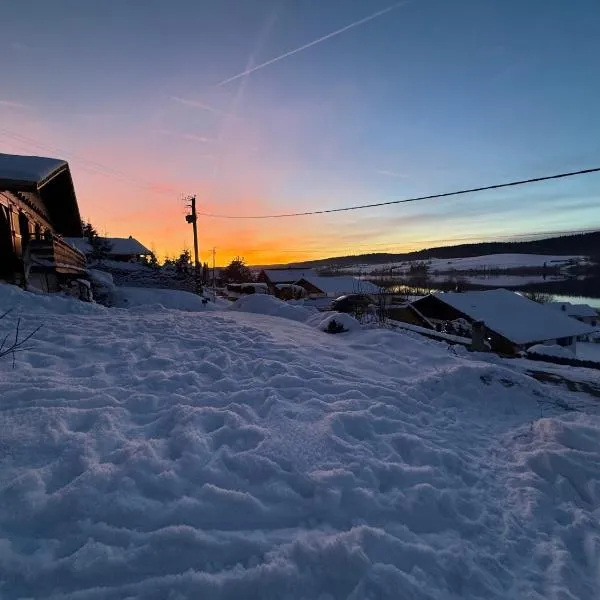 Chalet Charmant rénové au bord du Lac St Point，位于Montperreux的酒店