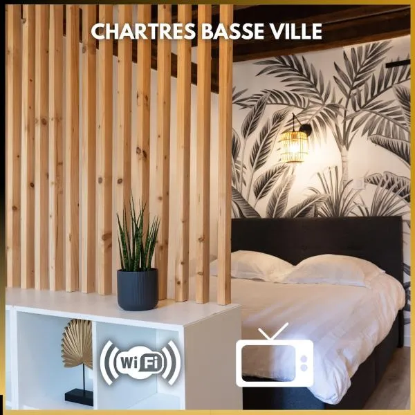 Chartres - Le Pont Bouju - Vue sur L'Eure，位于沙特尔的酒店