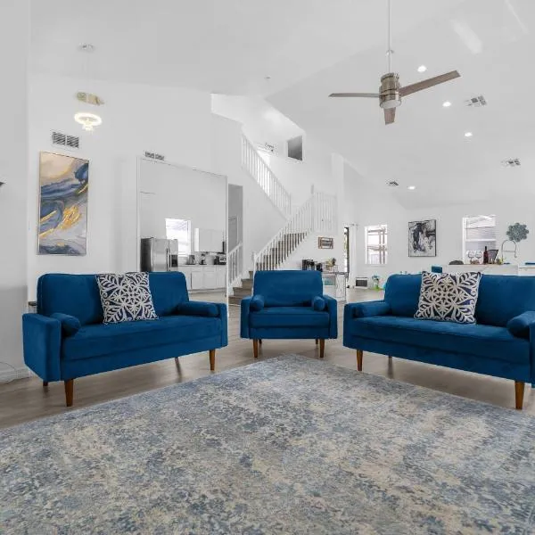 Beautiful 5BR 4 baths Themed home near Disney and Universal, Private Pool, Gameroom, baby Crib and more，位于基西米的酒店