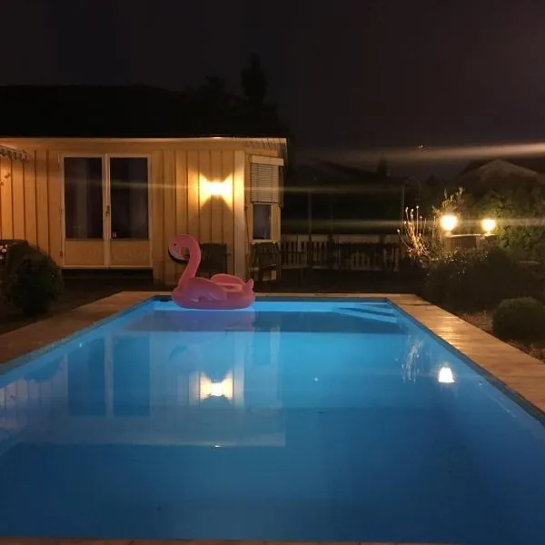 Just Like Home Porsgrunn Spa & Apartment with private pool - Free highspeed wifi, sauna, parking，位于波什格伦的酒店