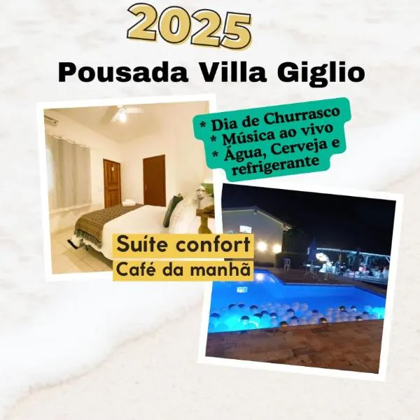 Pousada Villa Giglio na Av Lucas Nogueira Garces com Rubens Paiva região nobre de Atibaia，位于Atibaia的酒店