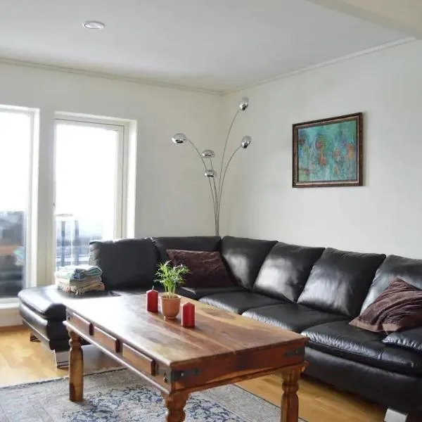 Modern 3-story house by the sea & public transport，位于特隆赫姆的酒店