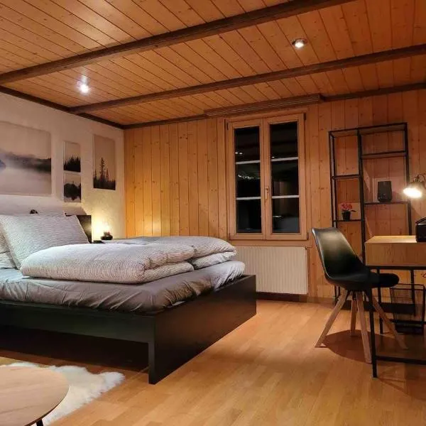 Mountain View Apartment in Leissigen by Interlaken，位于莱西根的酒店