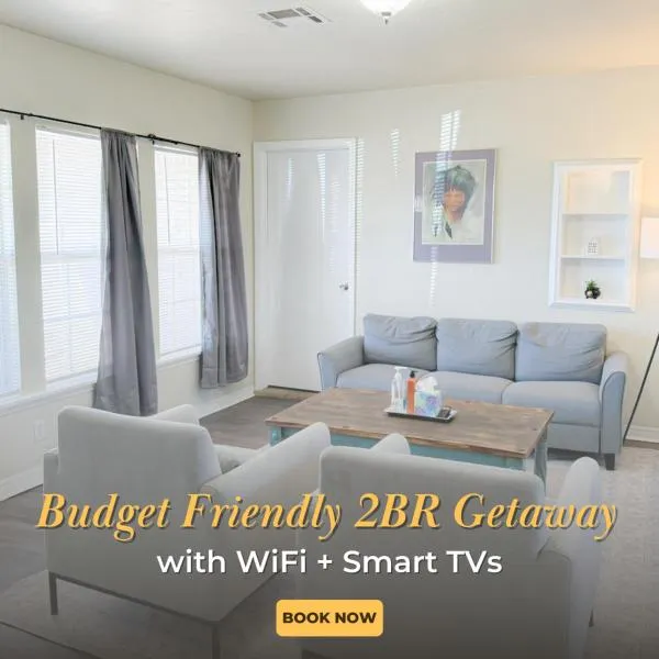 Budget Friendly 2br With Wifi Smart Tv Ta，位于俄克拉何马城的酒店