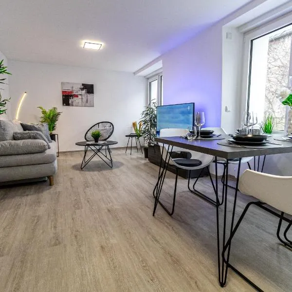 FeWoMo Stilvolles EG Appartment, Brauneberg, 4 Pers, Boots Slipanlage, Moselradweg, Seniorengerecht,位于布劳讷贝格的酒店