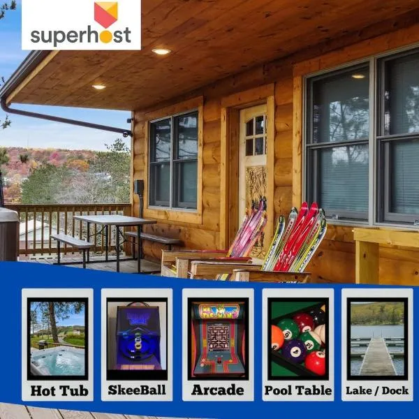 Slippery Slope Cabin at Deep Creek Lake / Wisp Mountain (3 BR)，位于麦克亨利的酒店
