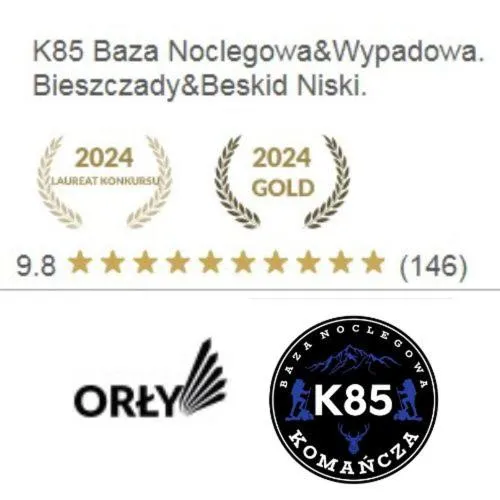 K85 Komańcza Baza Noclegowa Wypadowa Bieszczady Beskid Niski，位于科曼恰的酒店