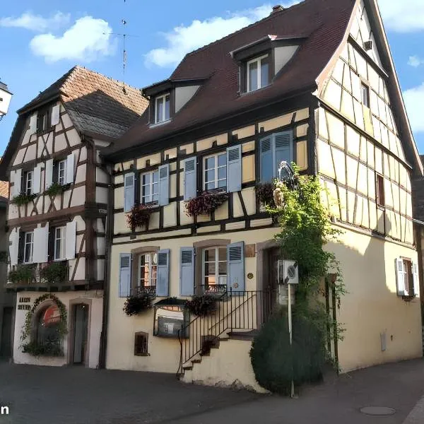 Appartement cosy avec cheminée à Eguisheim - 110m² - Terrasse，位于埃圭斯海姆的酒店