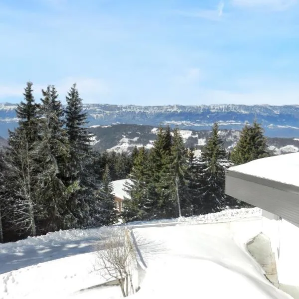 Appartement spacieux a Allevard 68 m² avec vue montagne，位于阿勒瓦尔的酒店