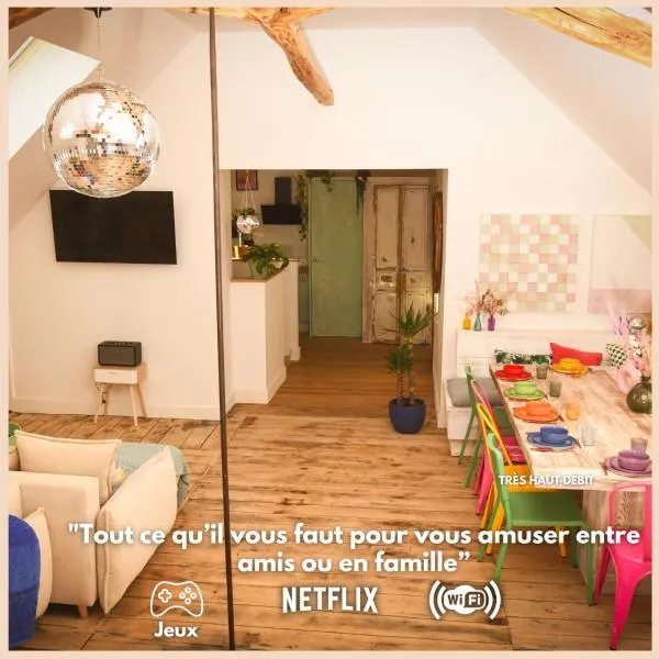 Magnifique Loft Festif，位于西乌勒河畔圣普桑的酒店