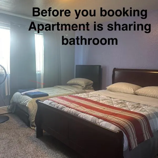 Apartment sharing bathroom #2，位于安克雷奇的酒店
