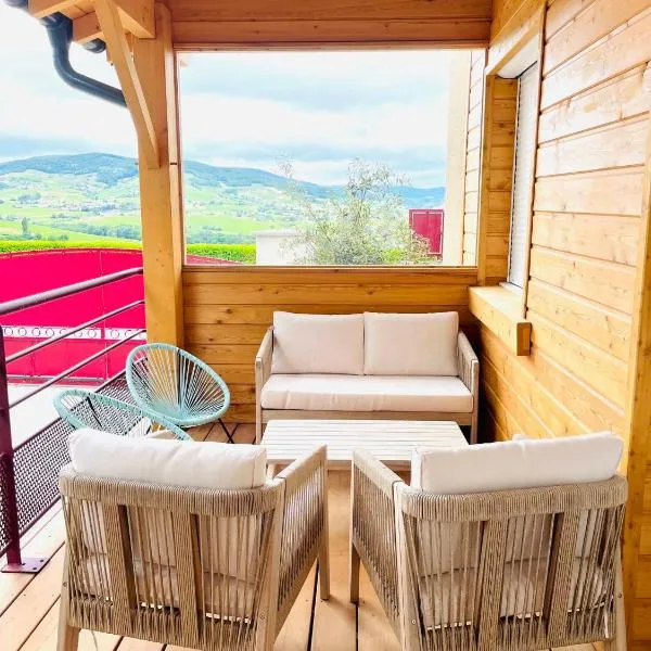Gîte Les Hirondelles，位于Saint-Lager的酒店