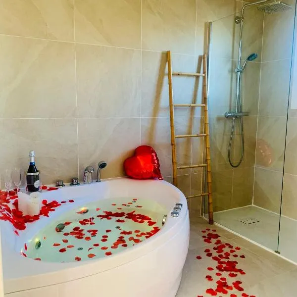 Provensa - love room avec balneo et terrasse avec vue，位于佩尔蒂的酒店